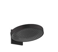 hansgrohe Rainfinity - Head Shower with Shower arm, Shower Head Round (360 mm), Rainfall Shower Head 1 Spray (PowderRain) for Wall mounting, Anti-limescale, matt Black, 26230670