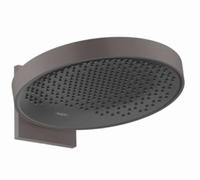 hansgrohe Rainfinity Shower Head 360 mm Round 1 Jet Type Wall Mounted Brushed Black Chrome
