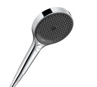 hansgrohe Rainfinity - water-saving shower head 9 l/min (EcoSmart), hand shower round (⌀ 130 mm) with 3 sprays, with anti-limescale function, chrome, 26865000