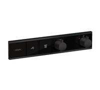 hansgrohe RainSelect Flush-Mounted Thermostat for 2 Functions Matte Black