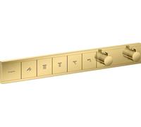 Thermostatic Shower Mixer Hansgrohe RainSelect Built-in, 5 Functions Polished Gold Optic 15384990