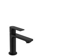 Single Hole Mixer Tap Hansgrohe Rebris E 110 With drain set Black Mat