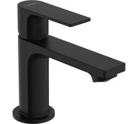 Single Hole Mixer Tap Hansgrohe Rebris E 80 With drain set, CoolStart Black Mat