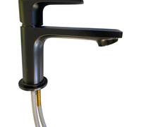 Hansgrohe Rebris E CoolStart EcoSmart Basin Mixer Tap 80 - Matt Black - 72554670