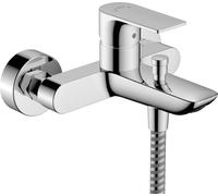 Wall Mounted Bath Shower Mixer Tap Hansgrohe Rebris E 114x197mm Chrome