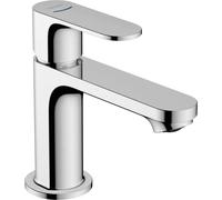 hansgrohe Rebris S - bathroom tap for cold water without waste, pillar tap with spout height 84 mm, basin mixer tap water-saving (EcoSmart), chrome, 72503000