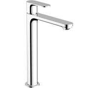 Hansgrohe Rebris S Contemporary 1-Handle 1-Hole 12-inch Tall Bathroom Sink Faucet in Chrome, 72524001