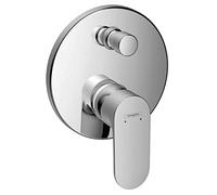 Concealed Bath Shower Mixer Hansgrohe Rebris S 187x90mm Chrome
