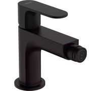 Hansgrohe Rebris S Single Lever Bidet Mixer with Pop-Up Waste Set, Matt Black, 72210670