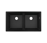 Hansgrohe S510-U770 2.0 Bowl Graphite Black Undermount Kitchen Sink 43