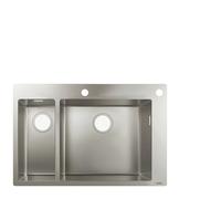 hansgrohe S712-F655 Built-In Sink 180 x 450, stainless steel