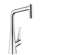 hansgrohe M71 - Single lever kitchen mixer 320 with pull-out spray chrome