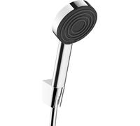 Hansgrohe Shower Set Pulsify S, Shower Head with Shower Holder And Shower Hose 1.25 m, Hand Shower with 1 Spray (PowderRain), Chrome, 24301000