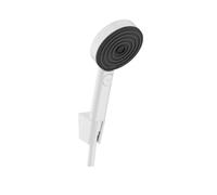 Hansgrohe Shower Set Pulsify Select S, Shower Head with Shower Holder And Shower Hose 1.60 m, Hand Shower with 3 Sprays (Relaxation), Matt White, 24303700