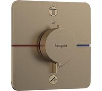 hansgrohe ShowerSelect Comfort Q - thermostat conceiled, bathroom tap with safety stop at 40 °C, thermostat for showers and bath tubs, shower mixer for 2 functions, brushed bronze, 15583140