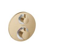 hansgrohe ShowerSelect S Flush-Mounted Thermostat for 2 Functions Brushed Bronze