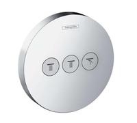 hansgrohe ShowerSelect S valve for 3 outlets, chrome 15745000