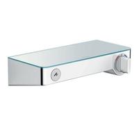Hansgrohe Showertablet Select 300 Exposed Thermostatic Shower Mixer, Chrome With Glass Shelf