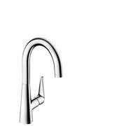 hansgrohe Talis S - Single lever kitchen mixer 220 with swivel spout stainless steel look