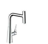 Hansgrohe Single lever kitchen mixer 240mm with pull-out spout Metris Select (14857800)