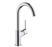 hansgrohe Talis basin mixer tap 210 with push open waste and fixed spout, chrome 32080000