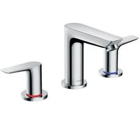 Hansgrohe 3 Hole Basin tap Talis E with pop-up waste