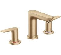 hansgrohe Talis E 3-Hole Washbasin Tap with Pop-Up Waste Height 150 mm Brushed Bronze