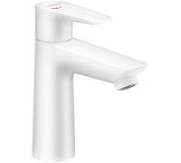 hansgrohe Talis E - Single Lever Basin Mixer 110 CoolStart with pop-up waste set white matt