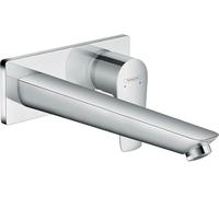 hansgrohe Talis E wall-mounted basin mixer tap, 225 mm spout, chrome