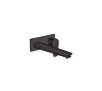 hansgrohe Talis E Wall-mounted Basin Mixer tap, Spout length 225 mm, Matt Black, 71734670