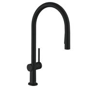 Hansgrohe Talis Kitchen Mixer Tap Single Lever Modern Black Pull Out Spout
