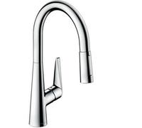 Hansgrohe Talis M51 Sbox Pull-Out Kitchen Mixer Tap 7385 Series - Chrome/brushed Steel