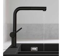 Talis M54 Single lever kitchen mixer 270, pull-out spout, 1jet, Matt black (72808670)