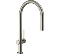 hansgrohe Talis M54 Pull Out Kitchen Tap 210 Stainless Steel - 72802800
