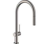 Hansgrohe Kitchen Mixer Tap Talis M54 210 Pull-out shower 2 sprays 435x236x100mm Brushed Black Chrome