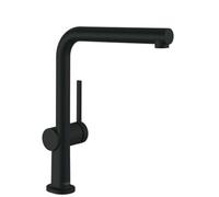 Talis M54 Single lever kitchen mixer 270 with pull-out spout and sBox, single spray mode, Matt Black (72809670)