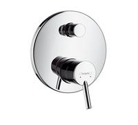 hansgrohe Talis S bath and shower mixer for 2 outlets with integrated backflow prevention, chrome