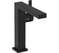 Single Hole Mixer Tap Hansgrohe Tecturis E Fine CoolStart Start/Stop 150mm Black Mat