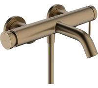 Hansgrohe 73422140 Tecturis S Single Lever Bath Mixer for Exposed Installation, Brushed Bronze