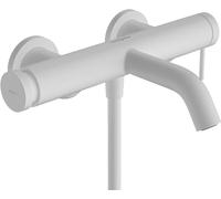 Wall Mounted Bath Shower Mixer Tap Hansgrohe Tecturis S Wall 220x330mm White Matt