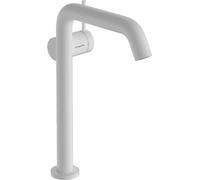Tall Basin Tap Hansgrohe Tecturis S Fine CoolStart Start/Stop 240mm White Matt