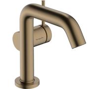 Single Hole Mixer Tap Hansgrohe Tecturis S Fine CoolStart Start/Stop 110mm Brushed bronze