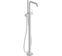 hansgrohe Tecturis S - freestanding Bath tap for 2 Functions, Bath Mixer tap Floor-Standing with Shower Hose 1,25m, Bathroom Tup tap, matt White, 73440700