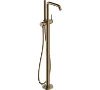 hansgrohe Tecturis S - freestanding Bath tap for 2 Functions, Bath Mixer tap Floor-Standing with Shower Hose 1,25m, Bathroom Tup tap, Brushed Bronze, 73440140