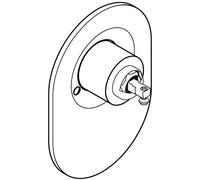 Hansgrohe - Umrstset Kugel auf M3 Brausenmischer Unterputz chrom