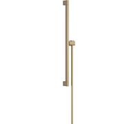 hansgrohe Unica E Puro Shower Rail 65 cm with Isiflex 160 cm Shower Hose and Easy Slide Shower Head Mount, Brushed Bronze