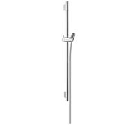 Hansgrohe Unica Shower Rail S Puro 65Cm Adjustable 22mm Round Riser Rail With Hose, Matt/polished Finishes, 5-Year Guarantee