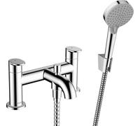 hansgrohe Vernis Blend - 2-hole bath tap deck mounted for 2 functions, bath mixer tap, chrome, 71461000
