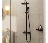 Hansgrohe Vernis Blend - Showerpipe 240 1jet mit Brausethermostat schwarz matt