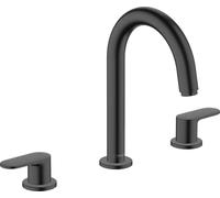 hansgrohe Vernis Blend 3-hole basin mixer with pop-up waste set, matt black, 71553670
